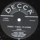 7" BOBBY GORDON - Again - single 1964 jazz EX - pikkukuva 1