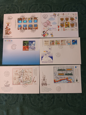 Fdc-kuoret Suomi 6 kpl