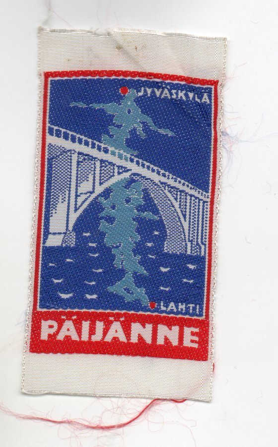 Päijänne (Jyväskylä / Lahti)  hihamerkki  (kangasta)