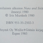 Iris Murdoch - Nunnia ja sotilaita (sid.) - pikkukuva 2