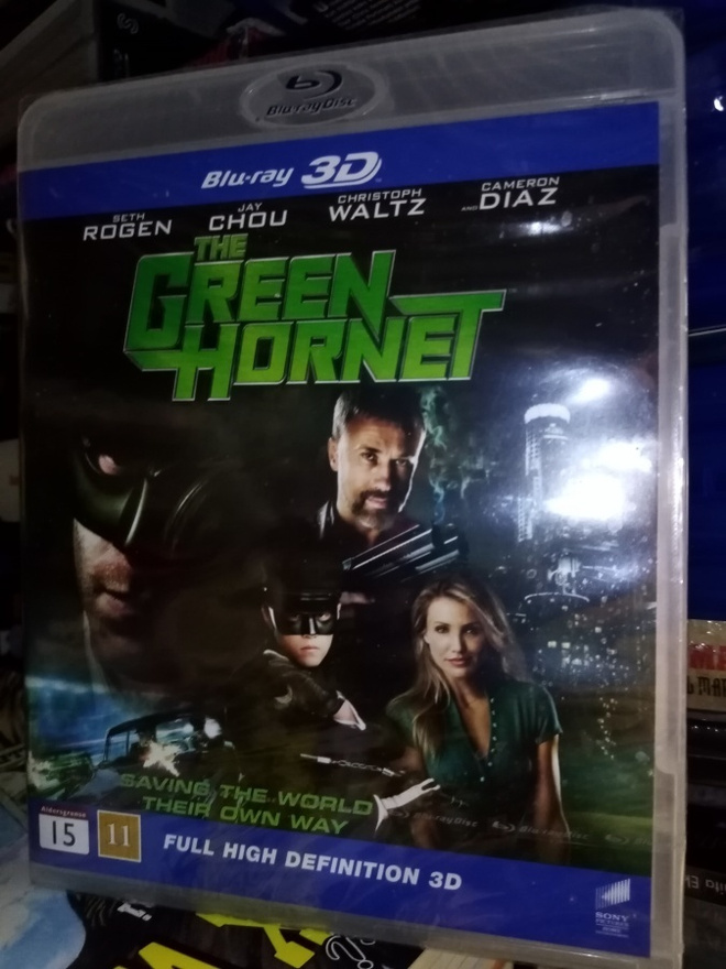 Blu-ray 3D GREEN HORNET (UUSI) SIS POSTIKULU