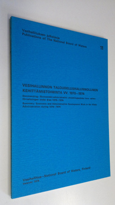 Vesihallinnon taloudellishallinnollinen kehittämistoimint...