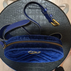 Gucci GG Marmont velvet belt bag / crossbody (sininen) - pikkukuva 2