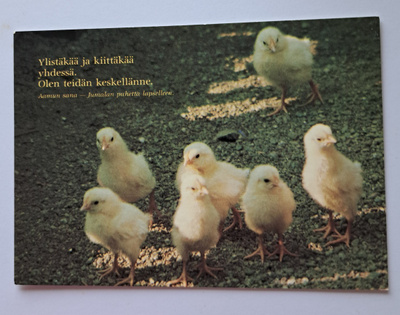 tipuja, uskonnollinen kortti, kulkenut 1987
