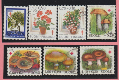 SPR ja TUB 1969-81, 7 erilaista leimattua
