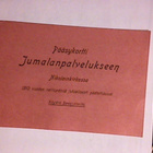 Pääsykortti jumalanpalvelukseen 1912. - pikkukuva 1