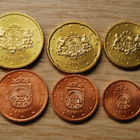 Latvian eurokolikot 1c-50c,  6 kolikkoa UNC - pikkukuva 1
