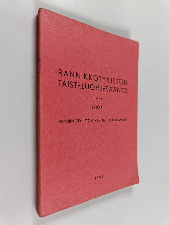 Rannikkotykistön taisteluohjesääntö : I osa. (RtO I) : Ra...