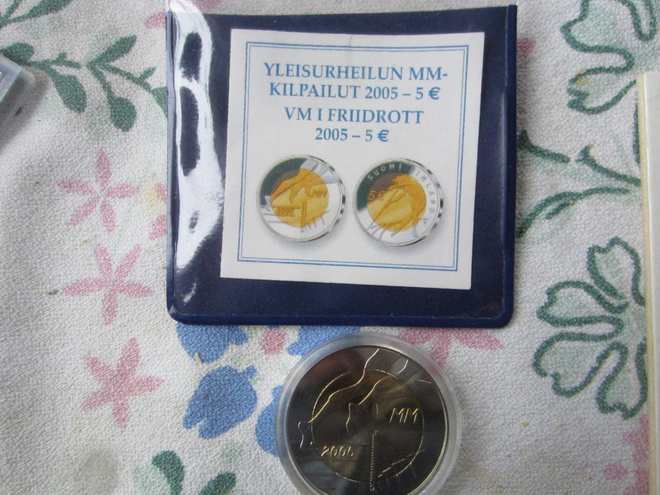 Yleisurheilun MM-kisat 2005 5 euroa UNC