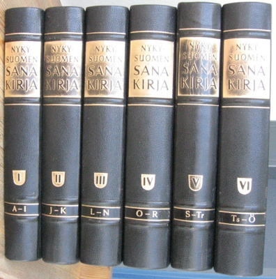 Nykysuomen sanakirja I - VI. Wsoy 1962-1964