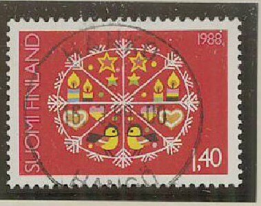 1988 1,40mk joulu HANKO loisto