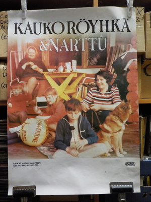 KAUKO RÖYHKÄ & NARTTU VANHA KEIKKAJULISTE +