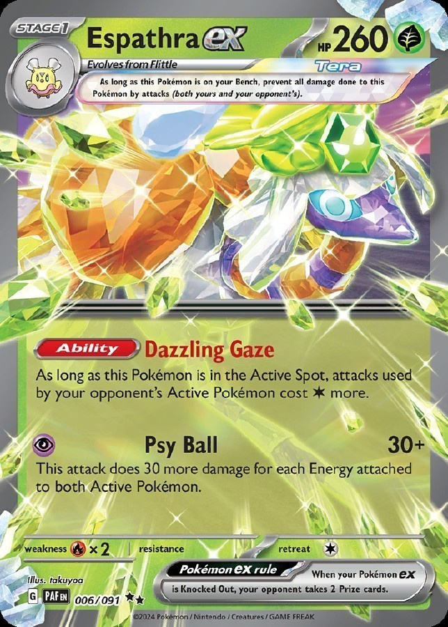 Espathra ex 006/091 - Paldean Fates - NM/M