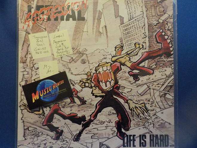 LEATHAL AGGRESSION - LIFE IS HARD... BUT THAT'S.. - M-/M- LP