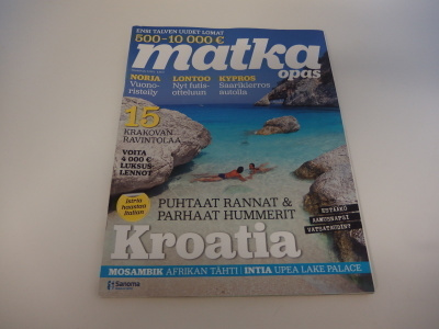 Matkaopas -lehti 3/12  , mm. Kroatia, Kypros, Intia