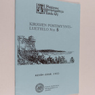 Kirjojen postimyyntiluettelo n:o 5 kevät-kesä 1993 - pikkukuva 1