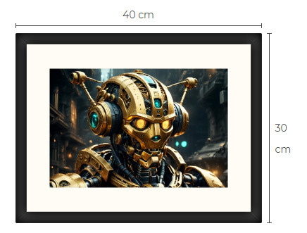 Uusi uniikki Sci-Fi Science Fiction print 30 cm x 40 cm