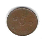 1918 5 PENNIÄ KOLIKKO KÄYTETTY - pikkukuva 1