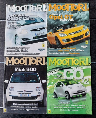 Moottori lehdet 2007 2, 3-4, 9, 10, 11 ja 12