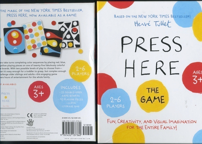 PRESS HERE – The Game; värilogiikkapeli pienokaisille 2014