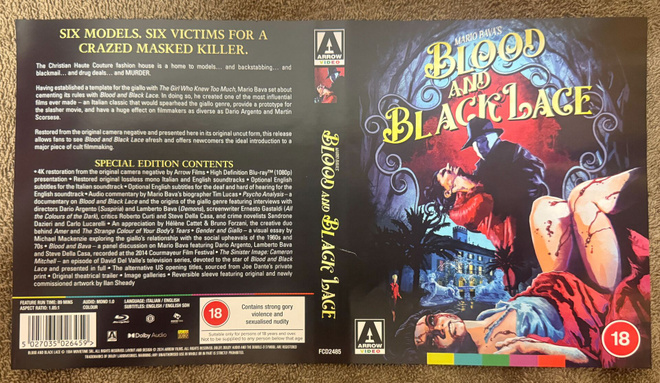 BLOOD AND BLACK LACE (BD) Mario Bava ARROW VIDEO
