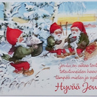 "Tontut joulupuurolla"-UUSI JOULUKORTTI - pikkukuva 1