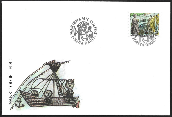 FDC Åland 1995 Pyhä Olavi  LaPe ÅL 105