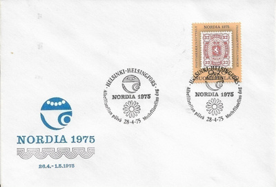 Nordia, 1975, FDC, virheetön