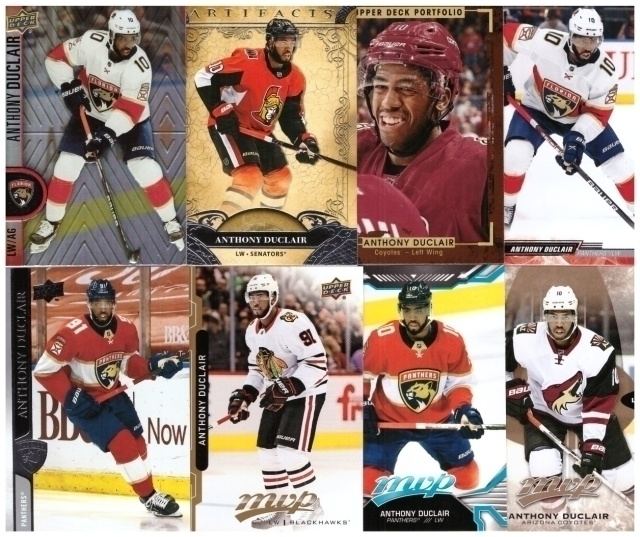 8 x ANTHONY DUCLAIR Panthers, Coyotes, Senators, Blackhawks