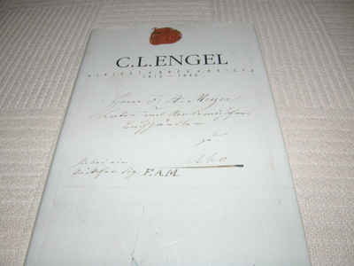 C. L. Engel Kirjeet brev Briefe 1813-1840  -sid