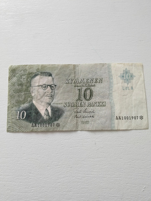 10 Mk tähti seteli 1963