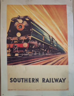 Southern Railway peltikyltti 30x40 cm