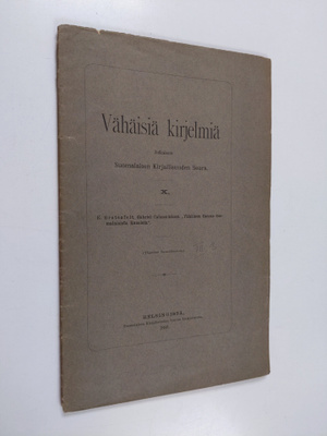 Gabriel Calamniuksen "Vähäinen cocous suomalaisista runoi...