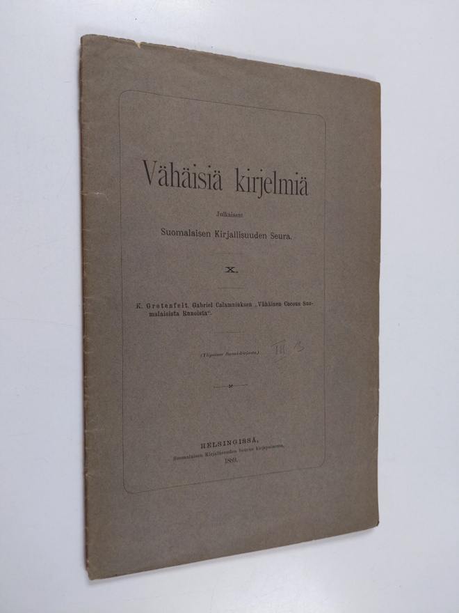 Gabriel Calamniuksen "Vähäinen cocous suomalaisista runoi...