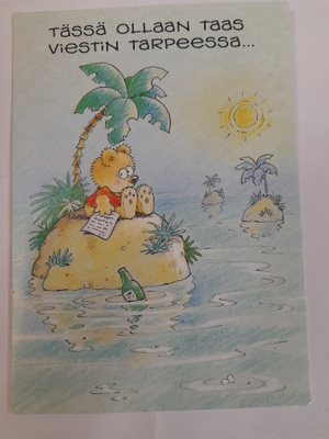 Tässä ollaan taas .... Nalle autiolla saarella