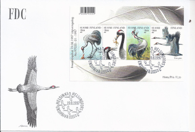 1997 FDC Kurkilintuja