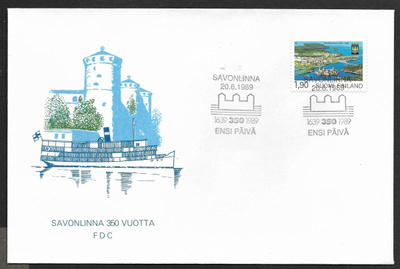 Savonlinna 350v 1989 FDC (LAPE 1086)