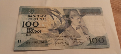 Portugali 100 escudos 1987