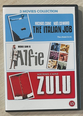 Zulu (1964) Alfie (1966) Riehakas ryöstö (1969) 3DVD (UUSI)