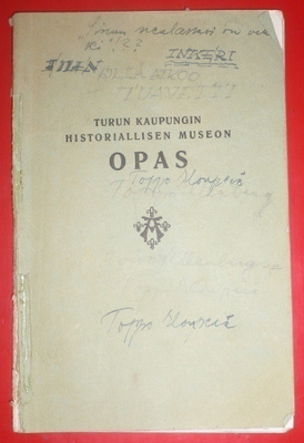 Turun kaupungin historiallisen museon opas 1937