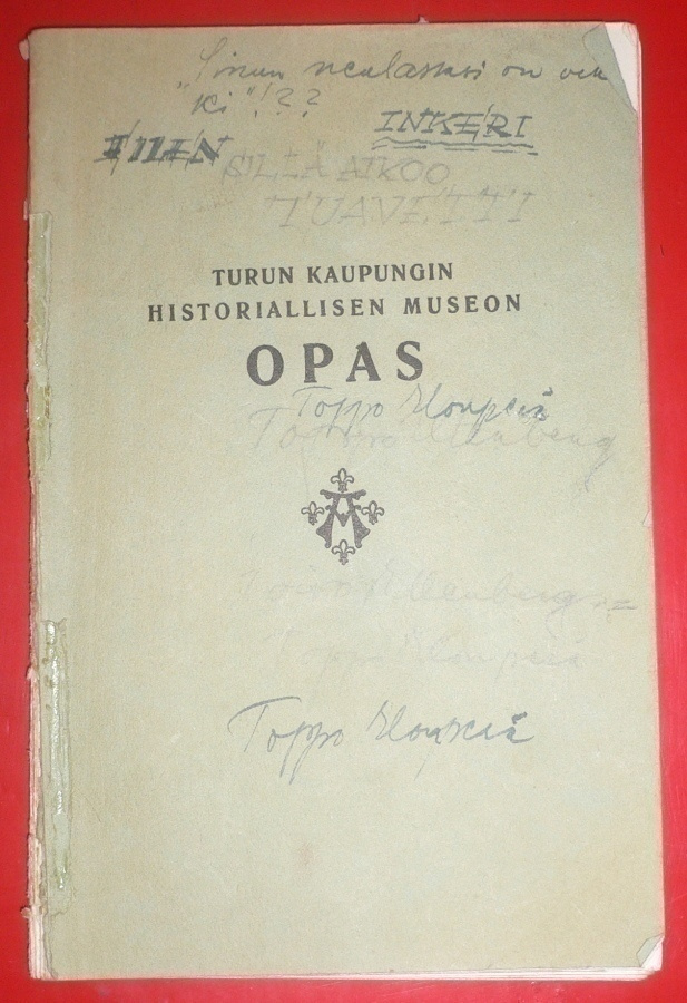 Turun kaupungin historiallisen museon opas 1937