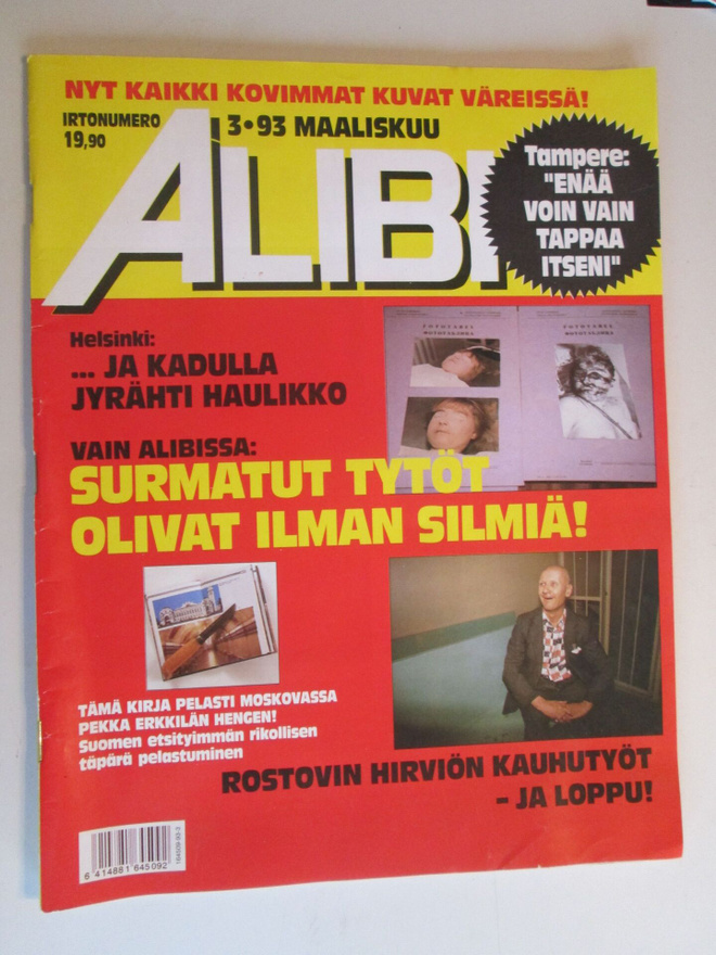 ALIBI RIKOSLEHTI 3 / 1993 SISÄLTÖSIVUT KUVAT 2 JA 3
