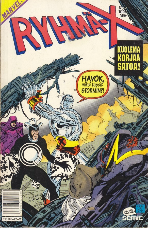 Ryhmä-X 2/1992 Kuolema korjaa satoa!