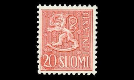458 ** Leijona 20 mk punainen (1956)