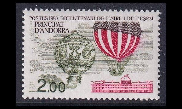 Andorra Fr 331 ** Ilmailu 200v (1983)