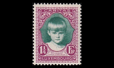 Luxemburg 216 ** Lastenapu 1 1/4 Fr + 50 C (1929)