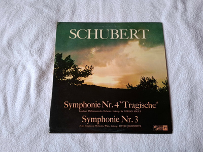 Schubert - Symphonie Nr. 4 "Tragische" / Symphonie Nr. 3 LP
