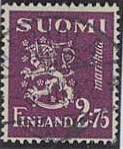 1940 2,75mk violetti leijona Hartola-42 er.kaunis