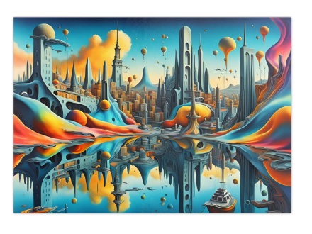 100 kpl uusia Science Fiction taide julisteita koko A4