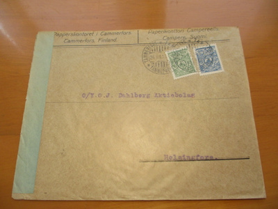 1915 Tampere Tammerfors Papperskontoret sens liikekuori